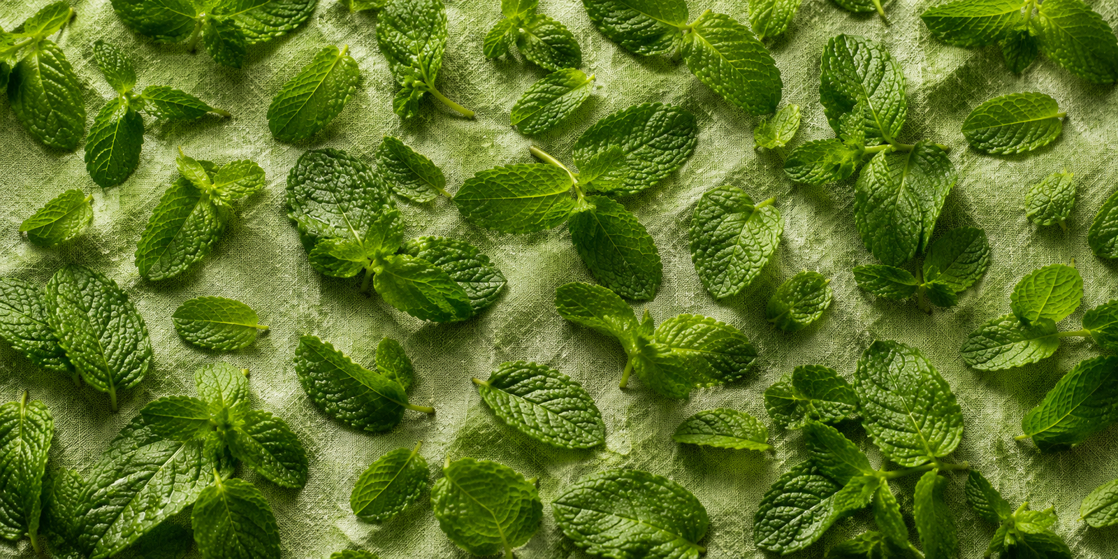 Fresh mint leaves